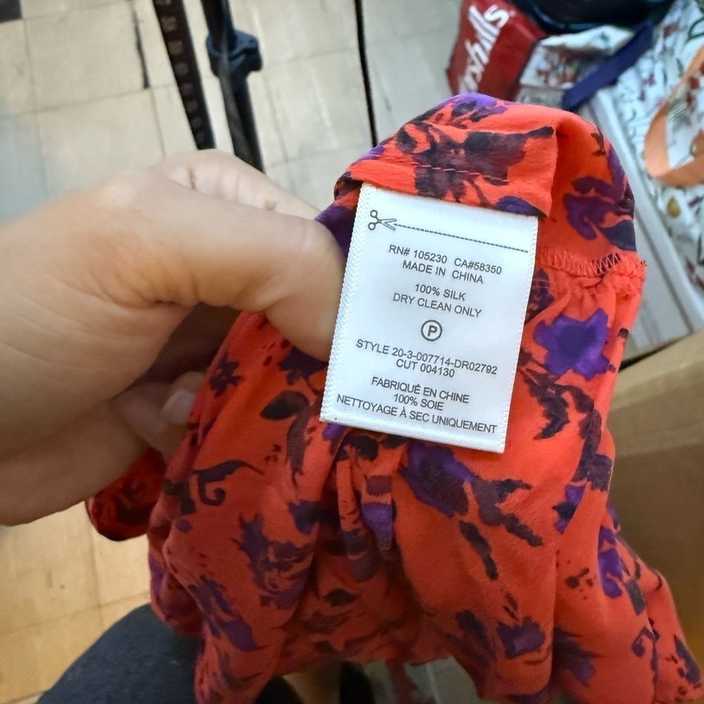 Joie Nadeen Floral Silk Puff Sleeve Midi Dress - Picture 5 of 7
